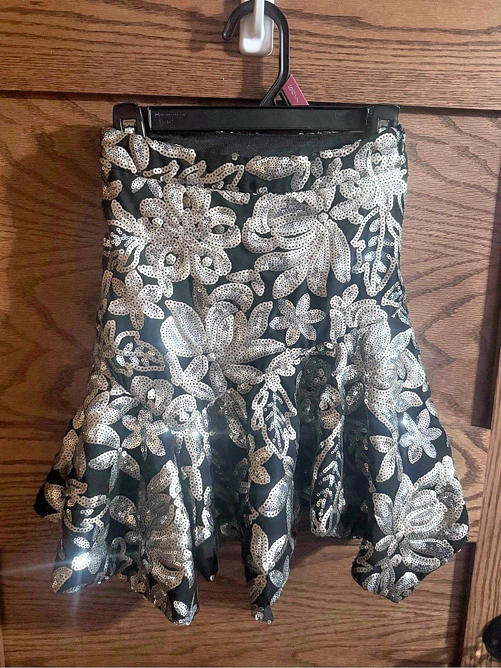Joyfolie Floral Sequin Skirt